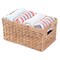 Vintiquewise Storage Bin Basket, Brown, Water Hyacinth, 7.5 in L x 12 in W x 6 in H QI003544.S - alternate 1